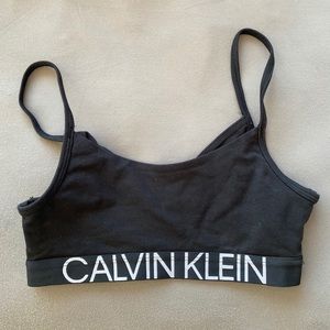Black Calvin Klein Sports Bra